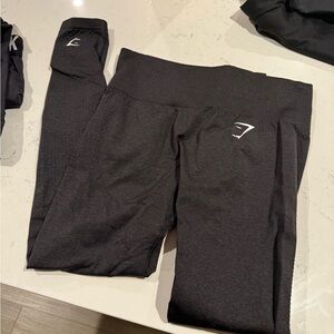 Gymshark Charcoal/Black everyday seamless leggings